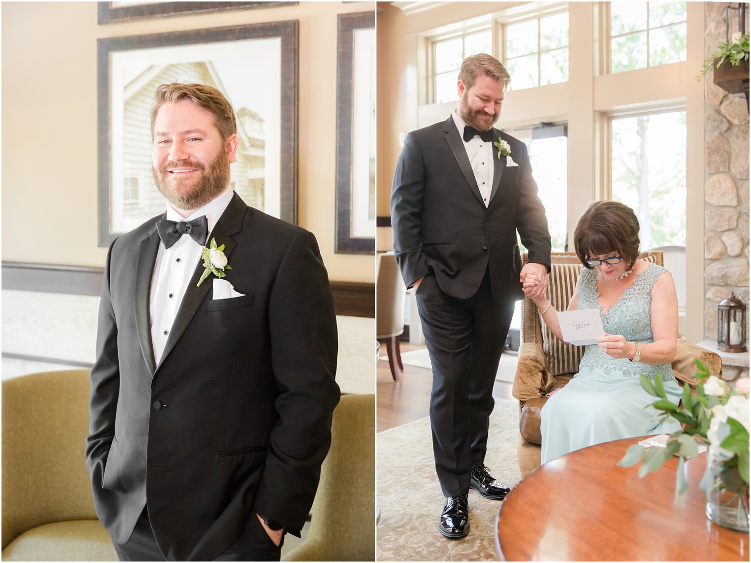 Groom with his mother 