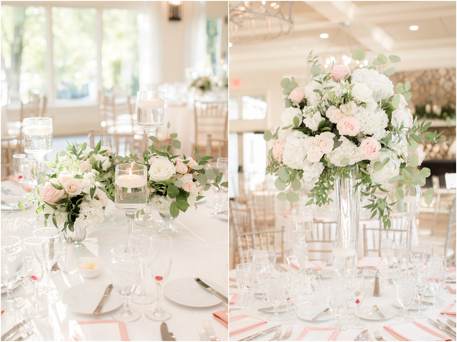 Center pieces at Indian Trail Club 