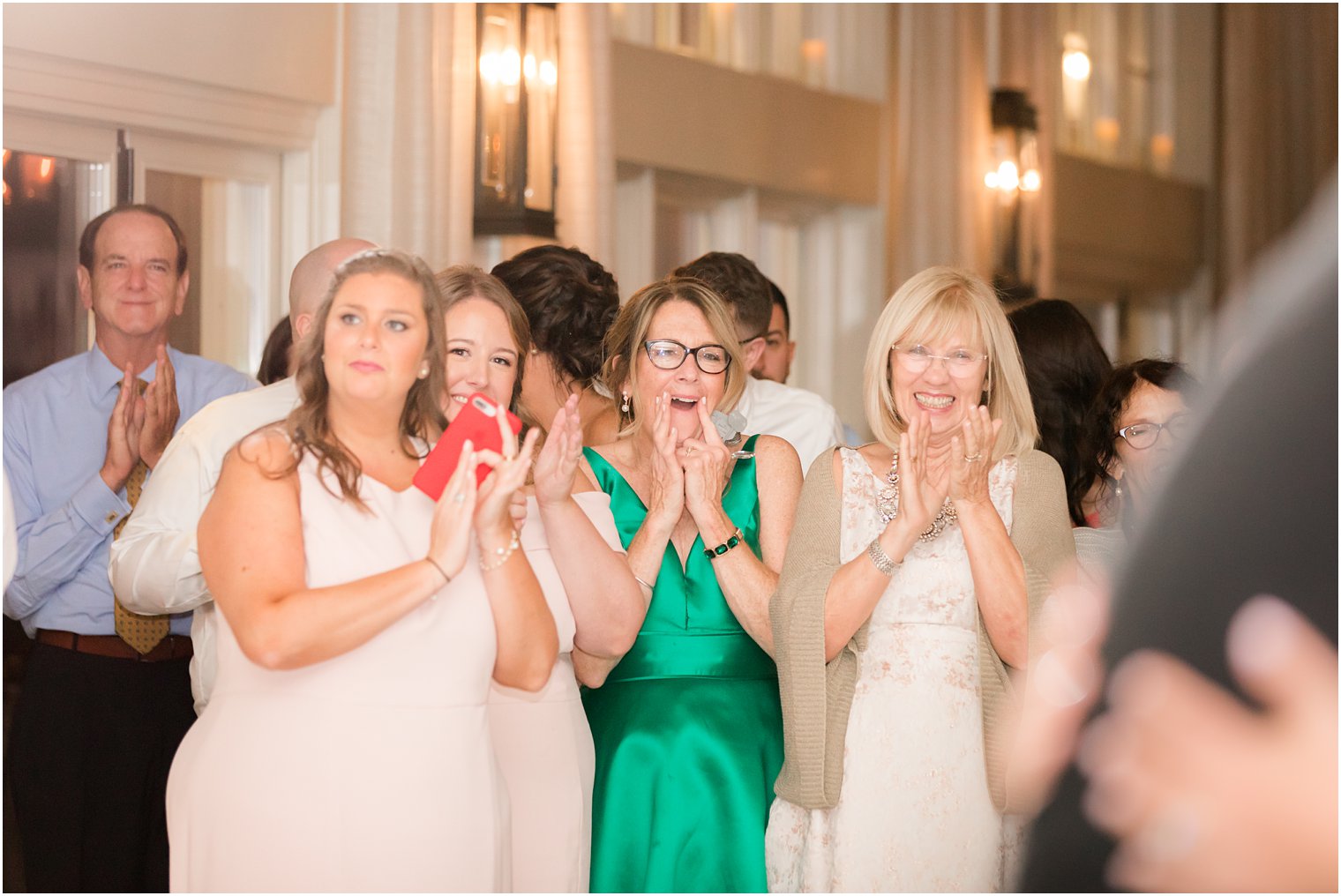 Guests dancing at wedding reception at Indian Trail Club 