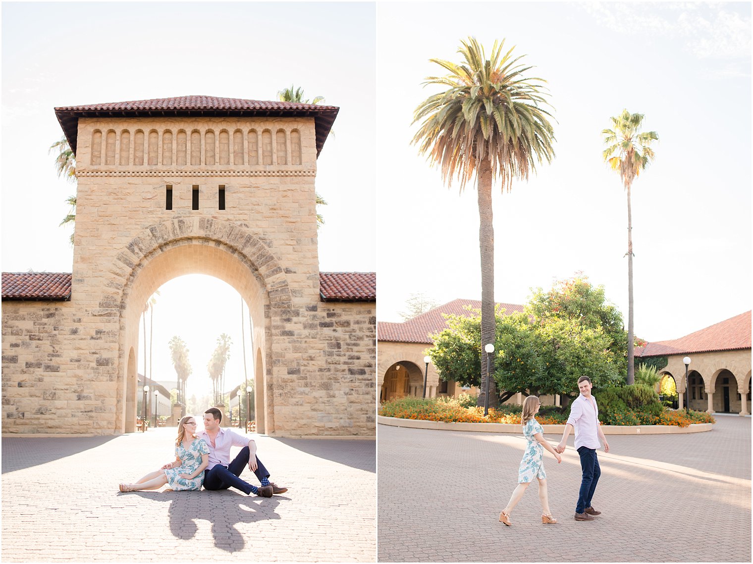Classic Stanford University Engagement photos