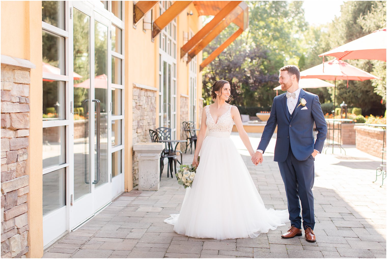 Bride and groom portraits at Stone House at Stirling Ridge Wedding Photos by NJ Wedding Photographers Idalia Photography