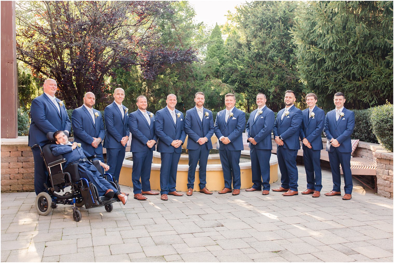 Groomsmen portraits at Stone House at Stirling Ridge Wedding Photos by NJ Wedding Photographers Idalia Photography