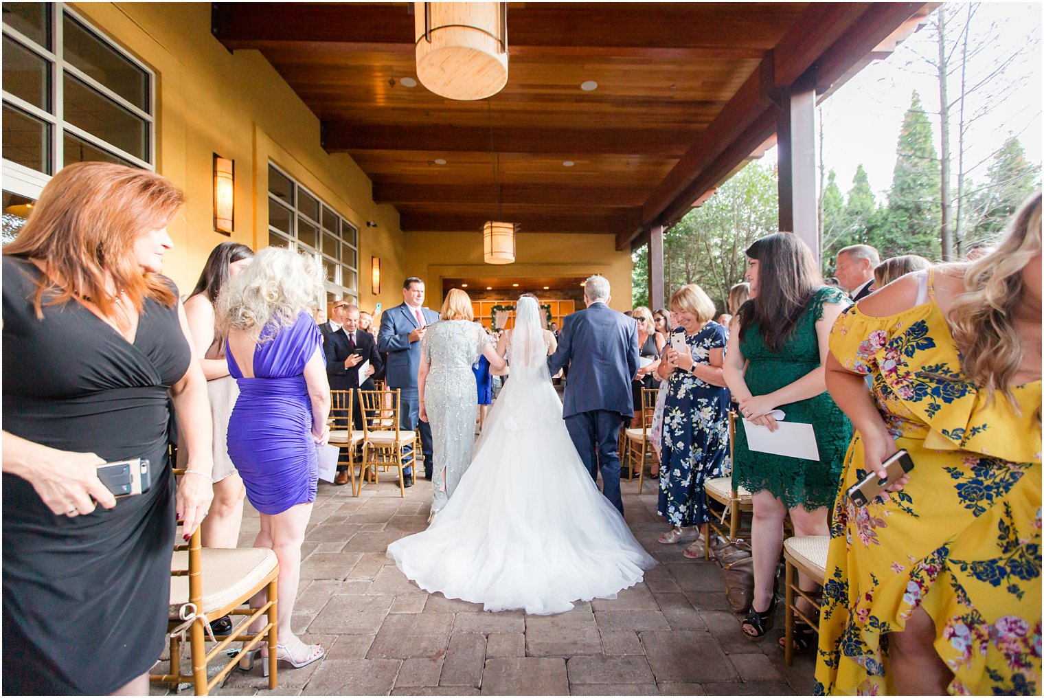 Wedding ceremony at Stone House at Stirling Ridge Wedding Photos by NJ Wedding Photographers Idalia Photography