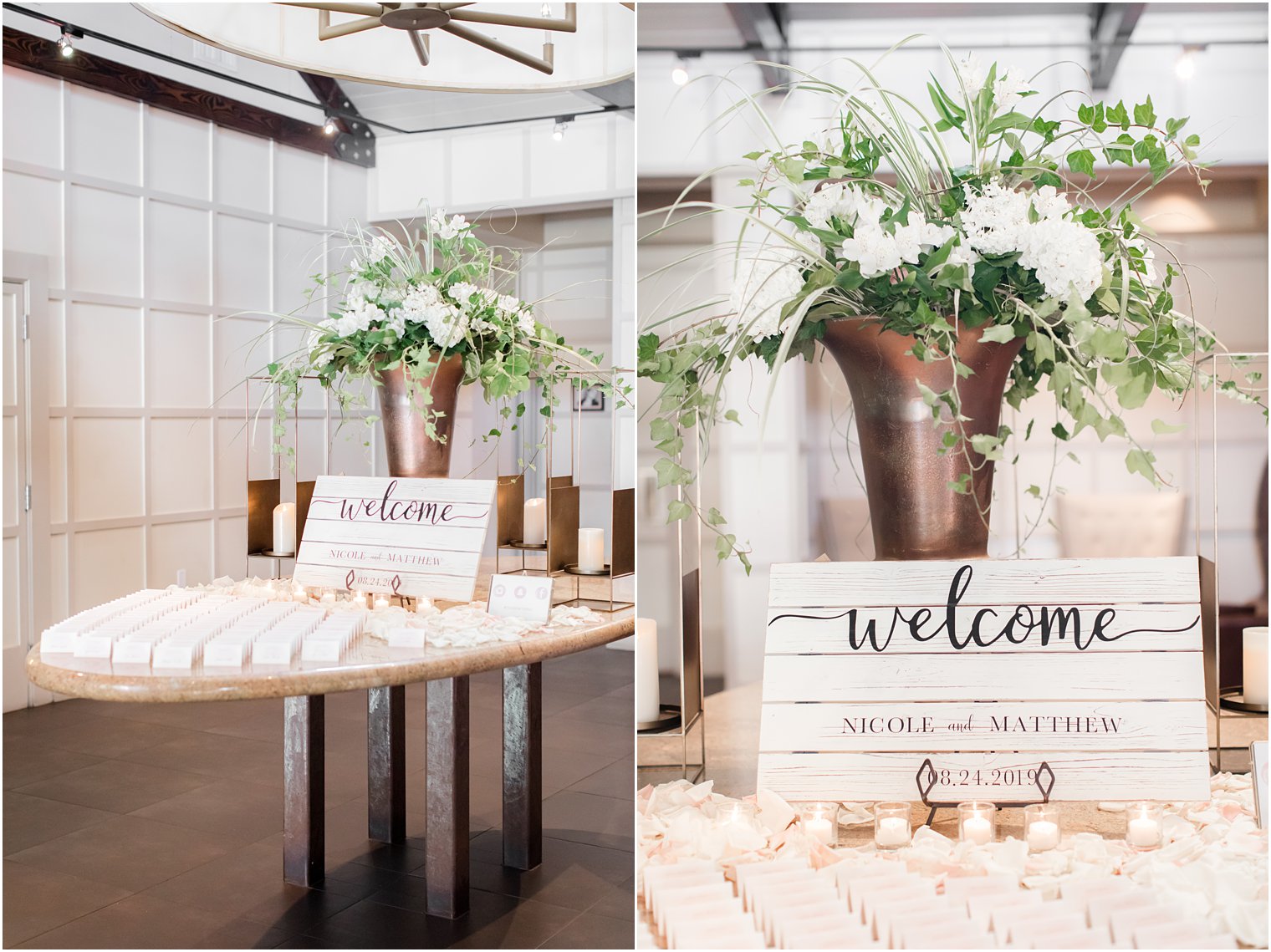 Seating cards at Stone House at Stirling Ridge