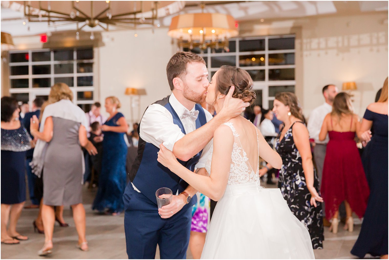 Wedding reception at Stone House at Stirling Ridge Wedding Photos by NJ Wedding Photographers Idalia Photography