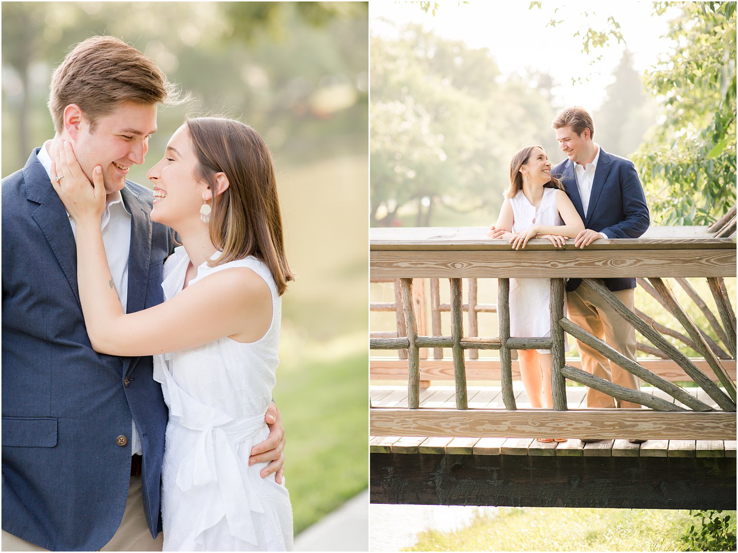 Engagement photos in Divine Park, Spring Lake NJ