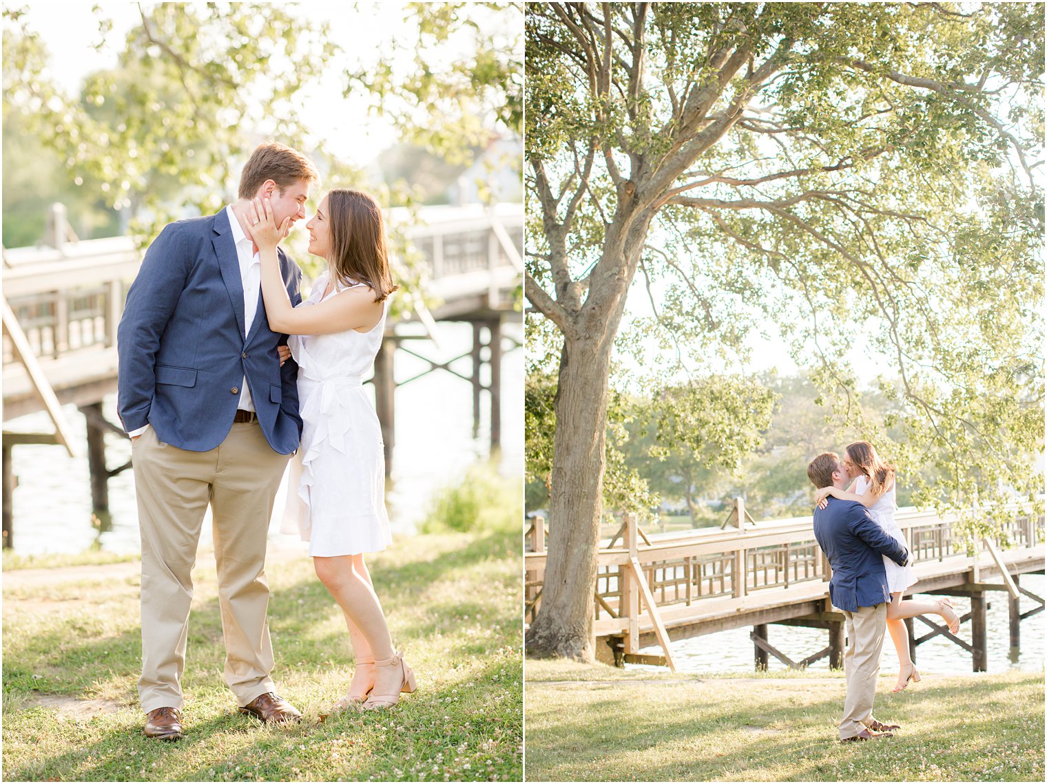 Engaged couple in Spring Lake NJ 