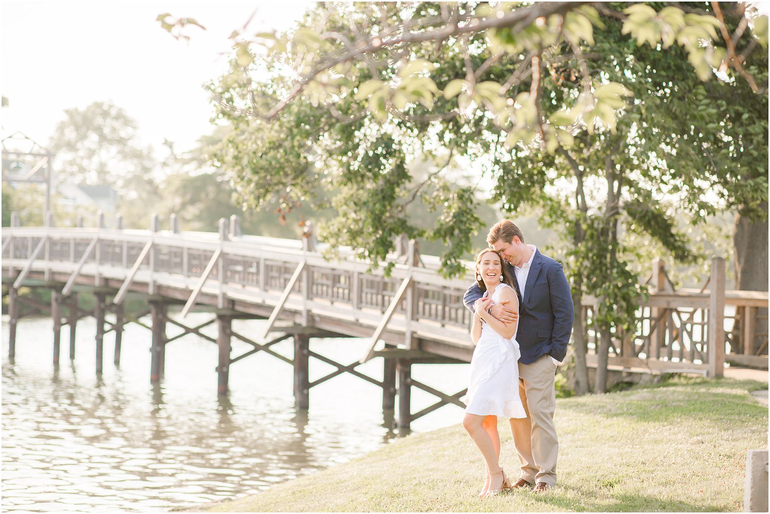 Engaged couple in Spring Lake NJ 