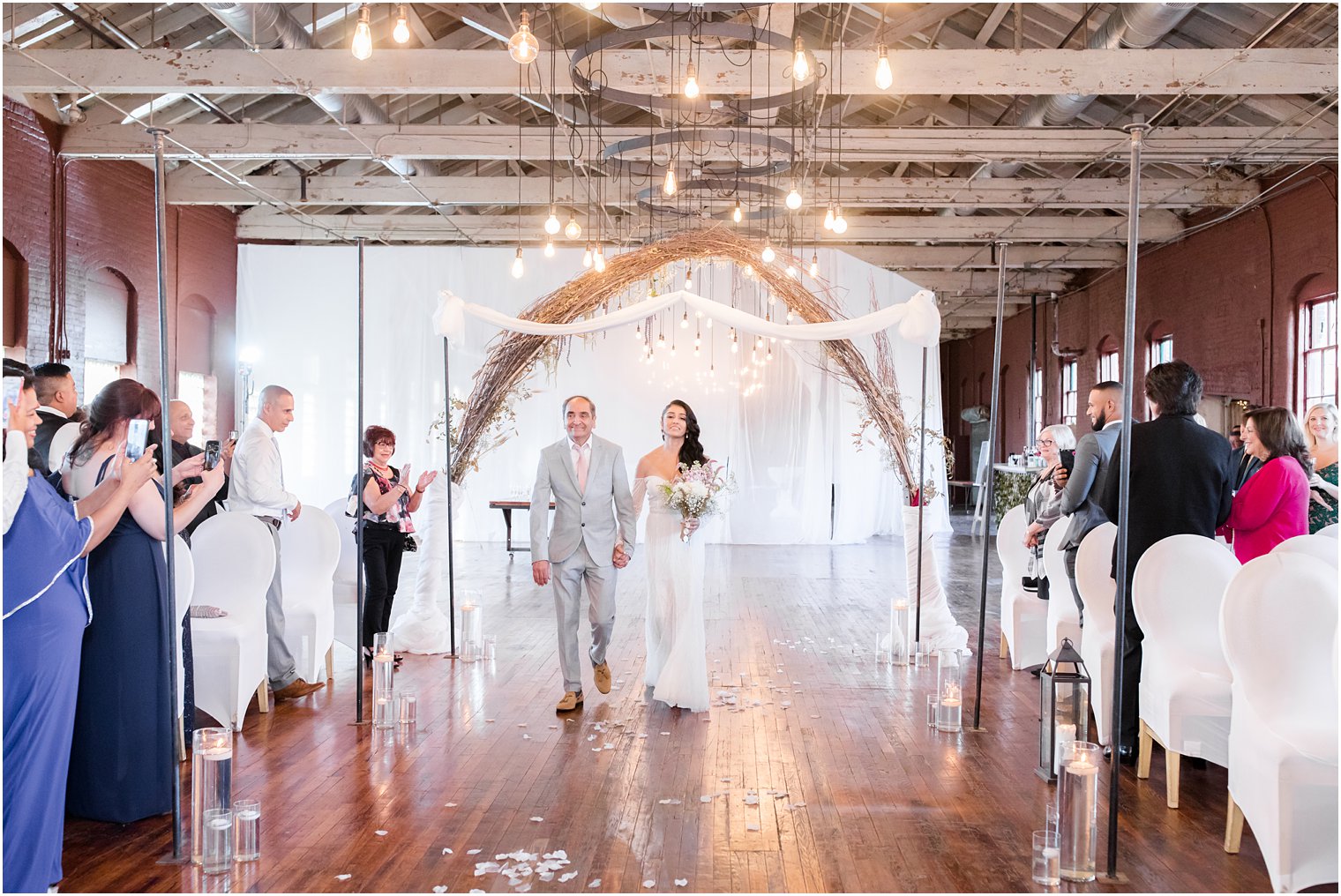 Wedding ceremony at Art Factory Studios in Paterson NJ