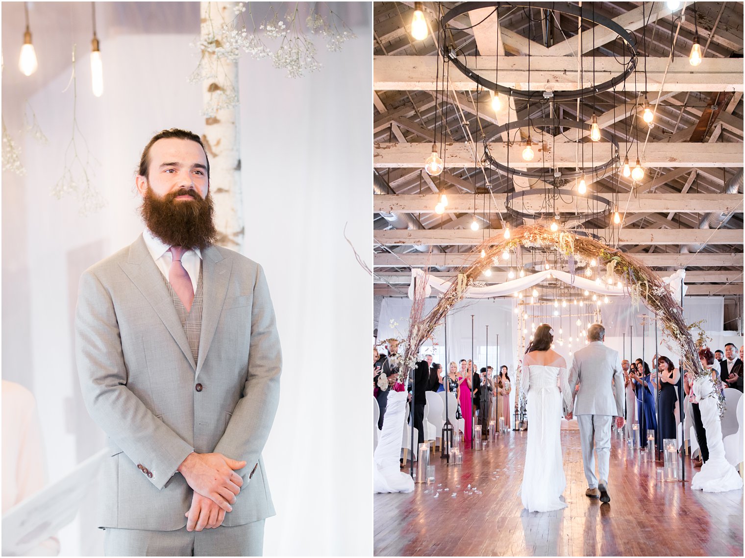 Wedding ceremony at Art Factory Studios in Paterson NJ