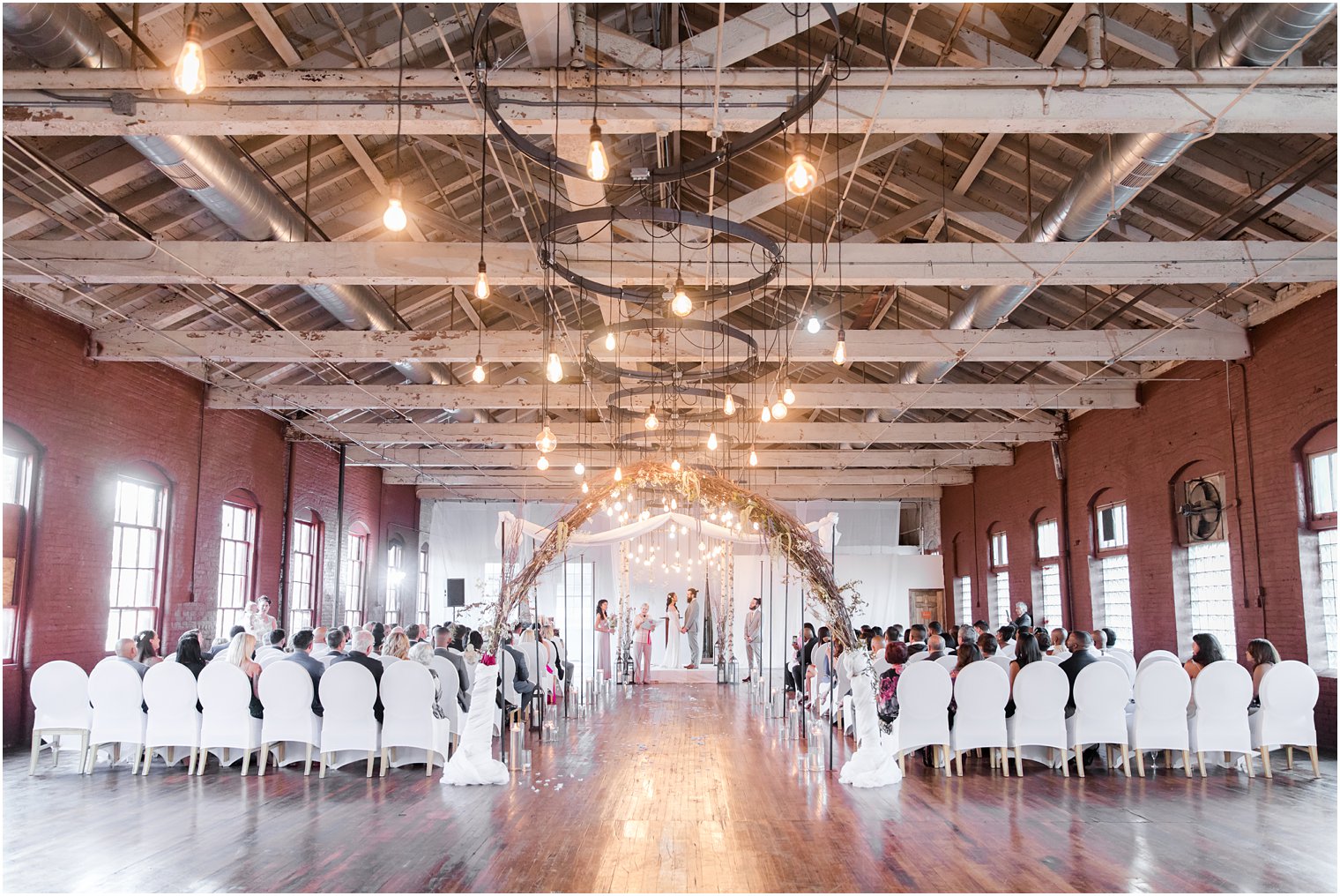 Wedding ceremony at Art Factory Studios in Paterson NJ