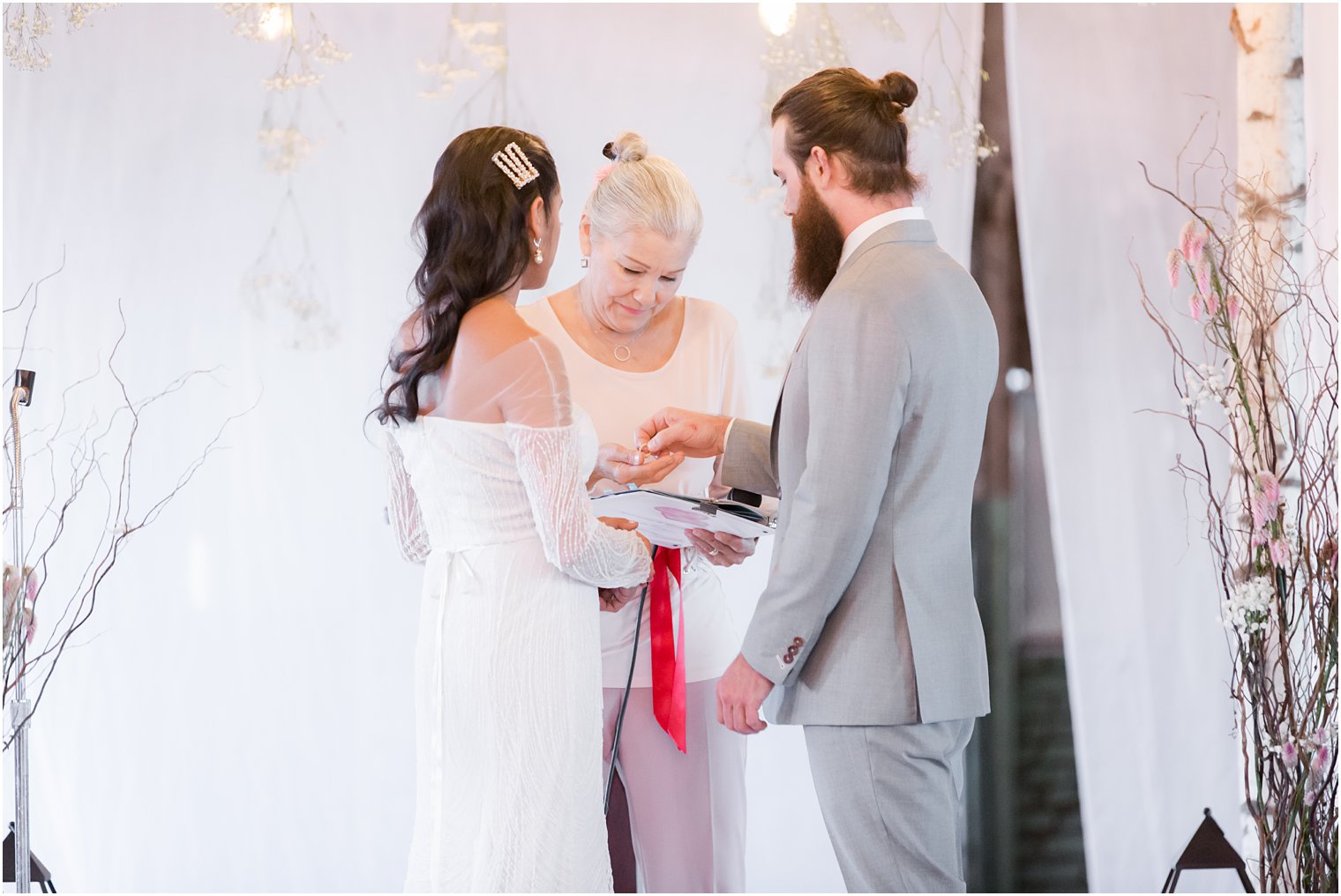 Wedding ceremony at Art Factory Studios in Paterson NJ