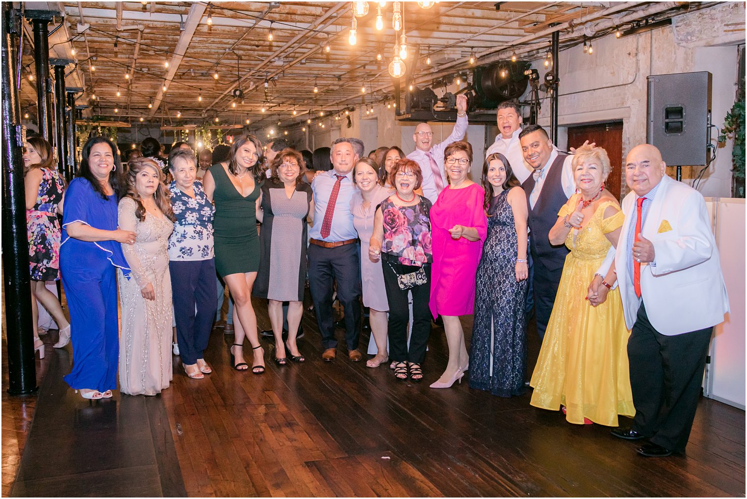 Reception dancing photos for industrial chic wedding at Art Factory Studios in Paterson NJ