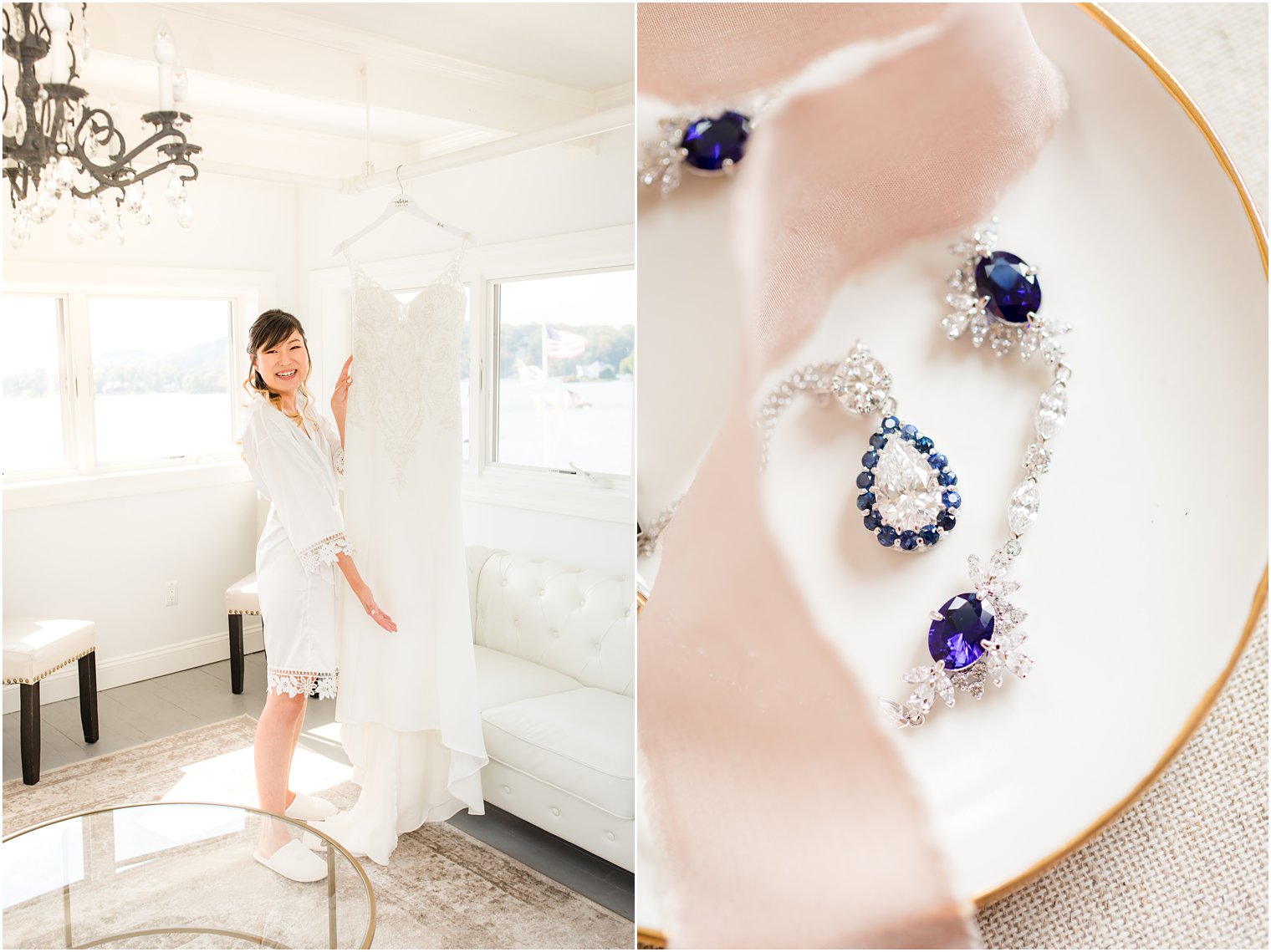 bride with dress and jewelry photographed by Idalia Photography