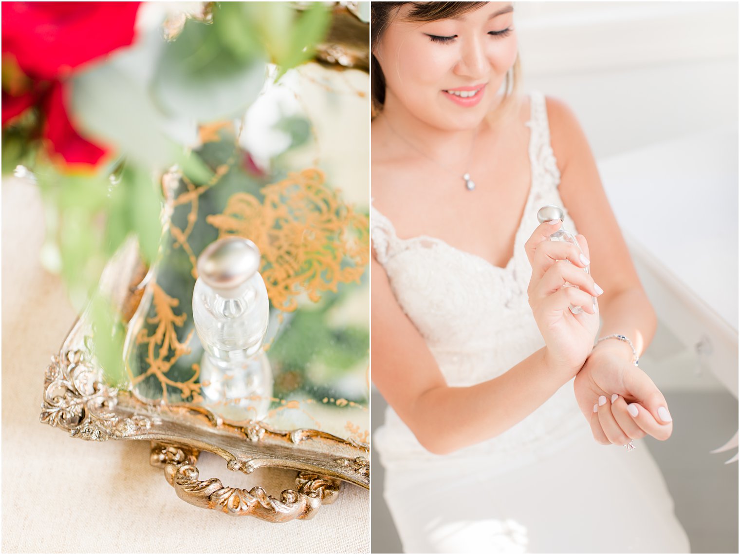 Idalia Photography photographs bride preparing for wedding in New Jersey