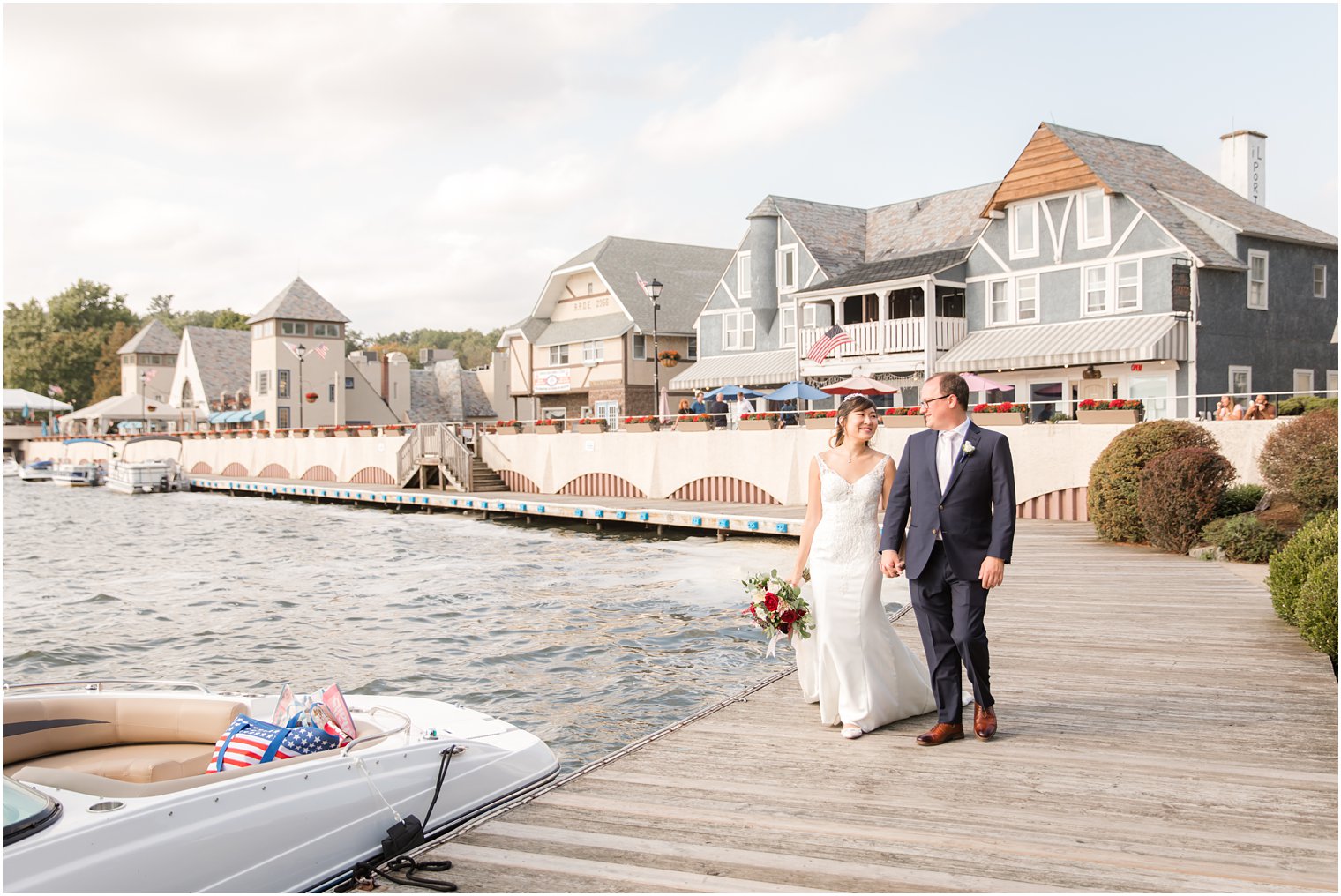 Lake Mohawk Country Club wedding portraits by Idalia Photography