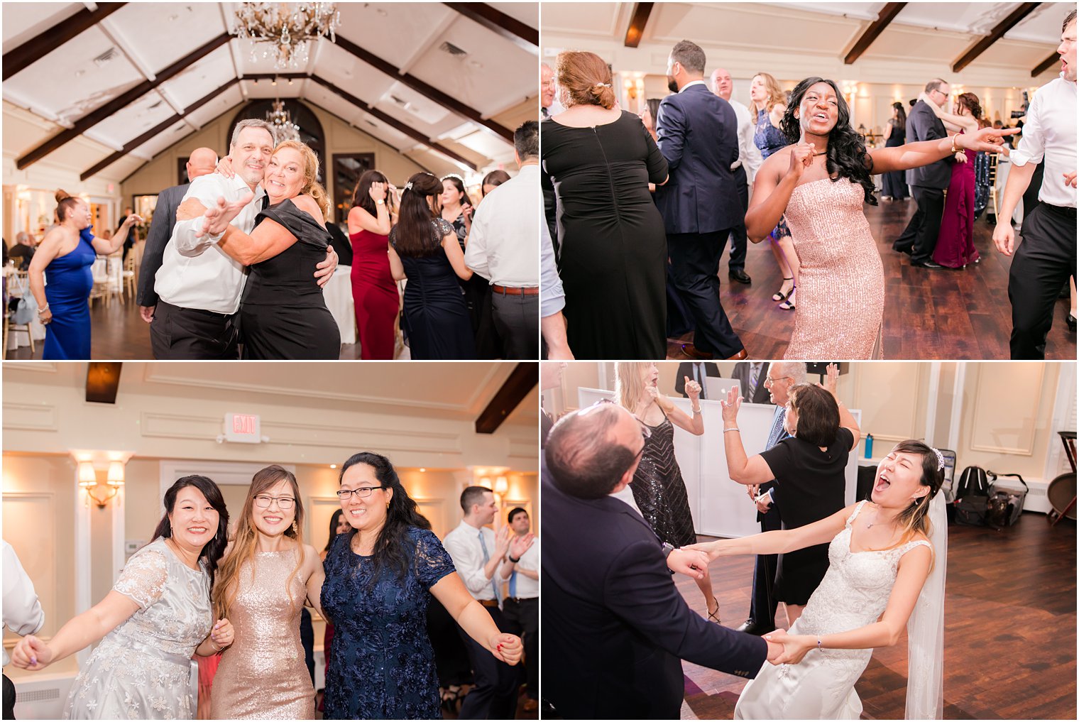 wedding reception fun at Lake Mohawk Country Club