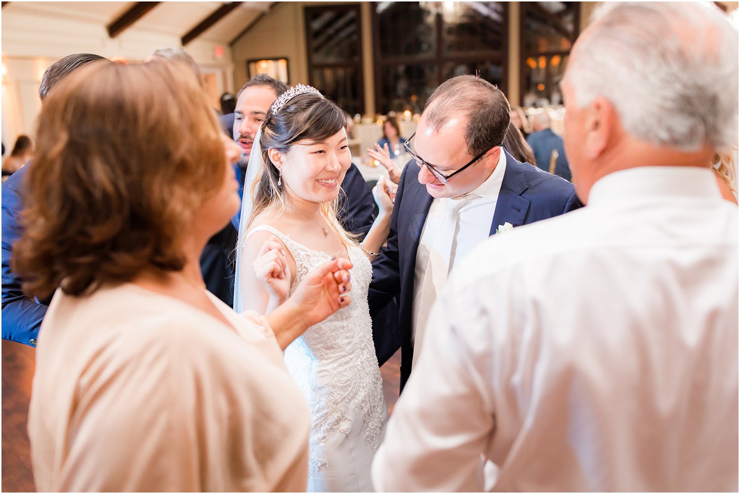 wedding reception fun at Lake Mohawk Country Club