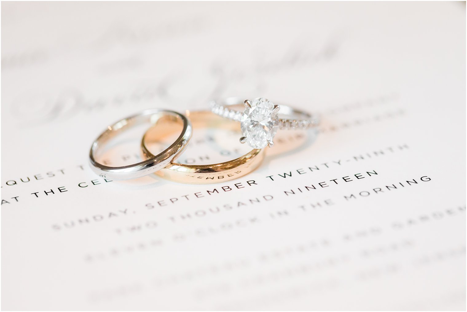 wedding bands for Park Chateau Estate wedding photographed by Idalia Photography