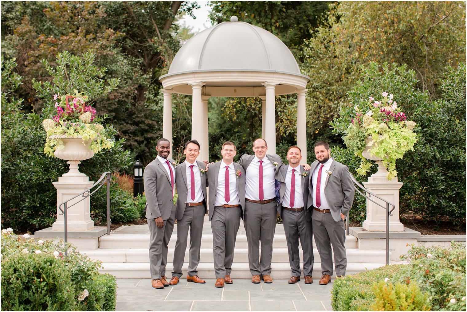 groomsmen photos at Park Chateau Estate with Idalia Photography