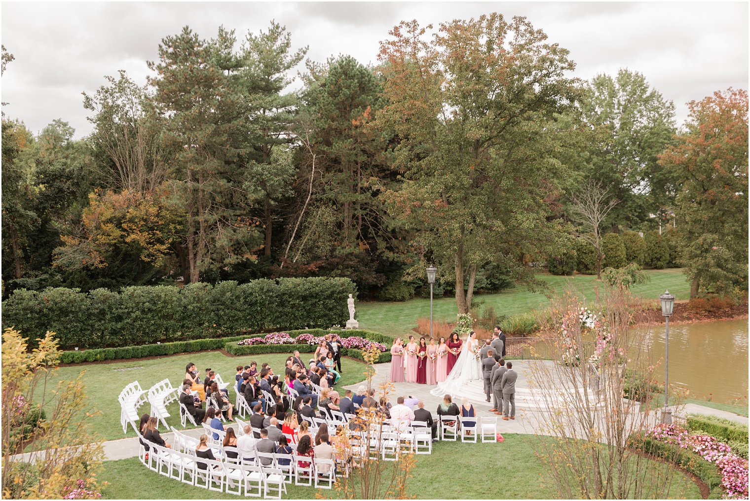 Outdoor wedding ceremony at Park Chateau Estate