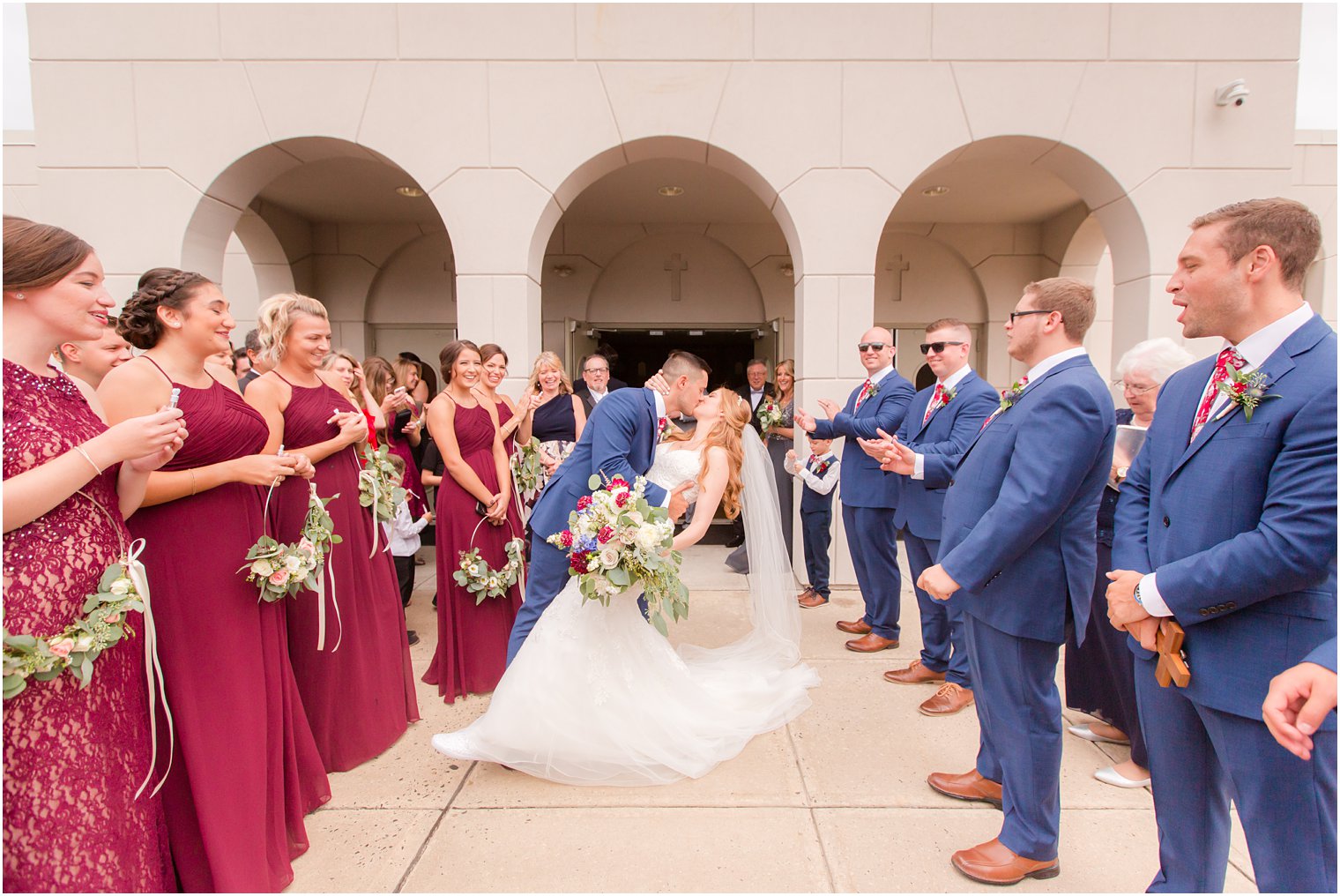 Wedding ceremony at St. Veronica's Church in Howell, NJ