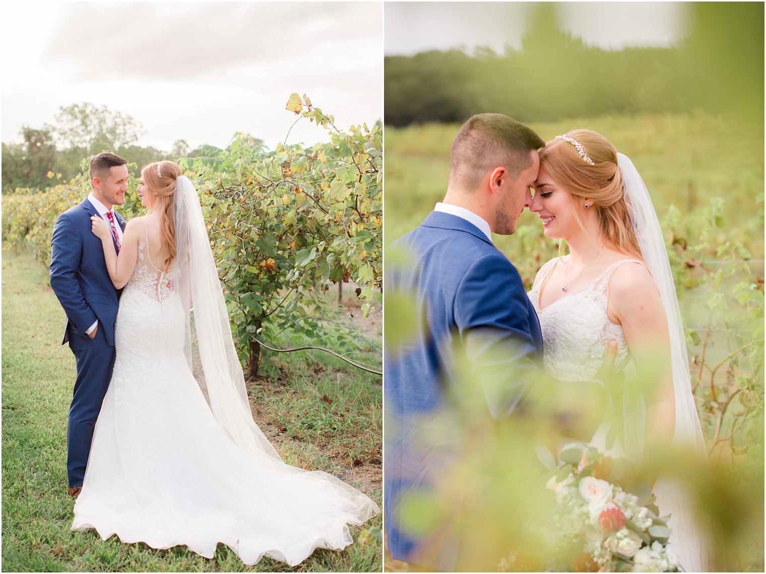 bride and groom portraits at Laurita Winery wedding venue at New Egypt, NJ