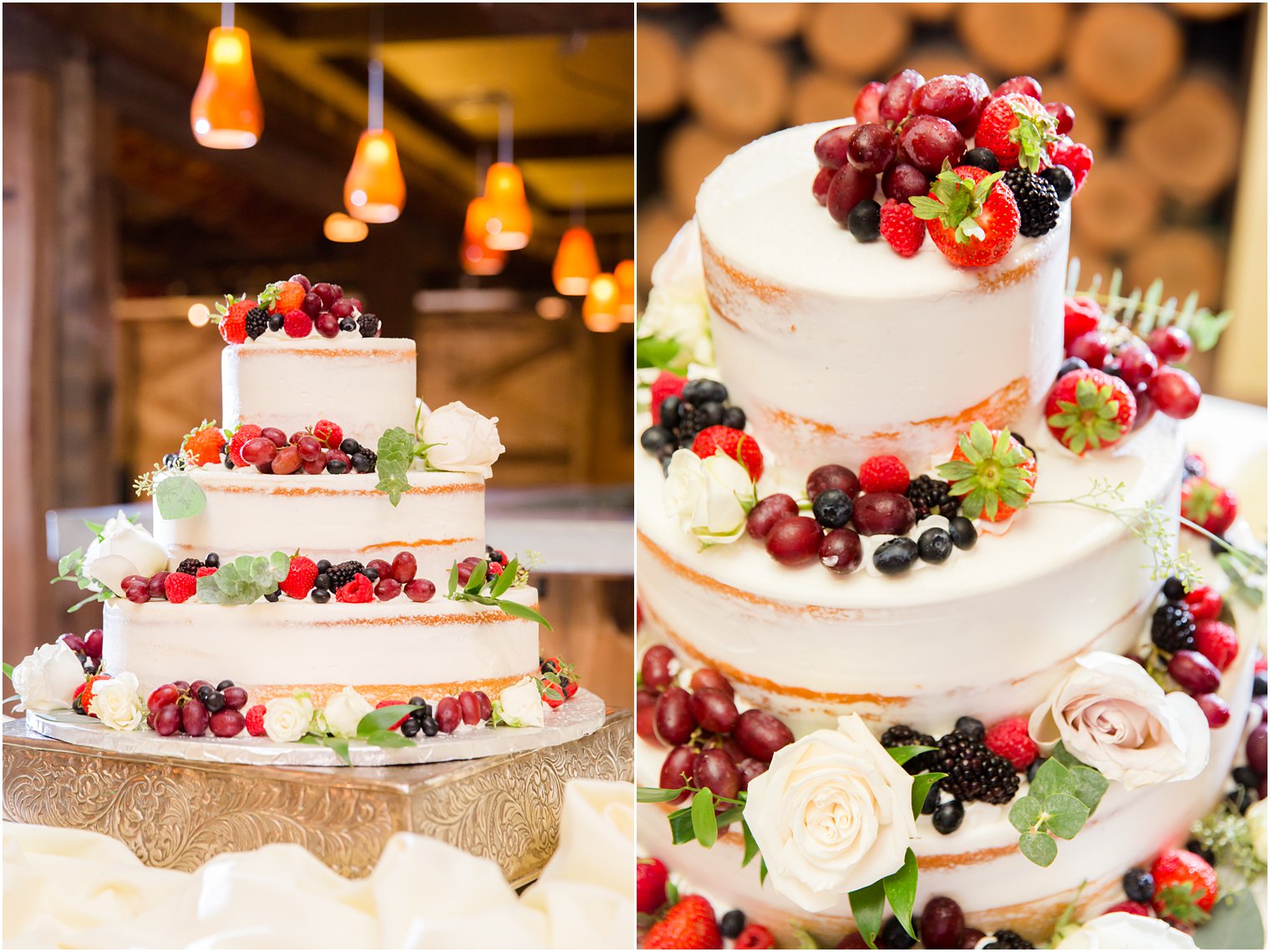 Cake with fruit and fall colors