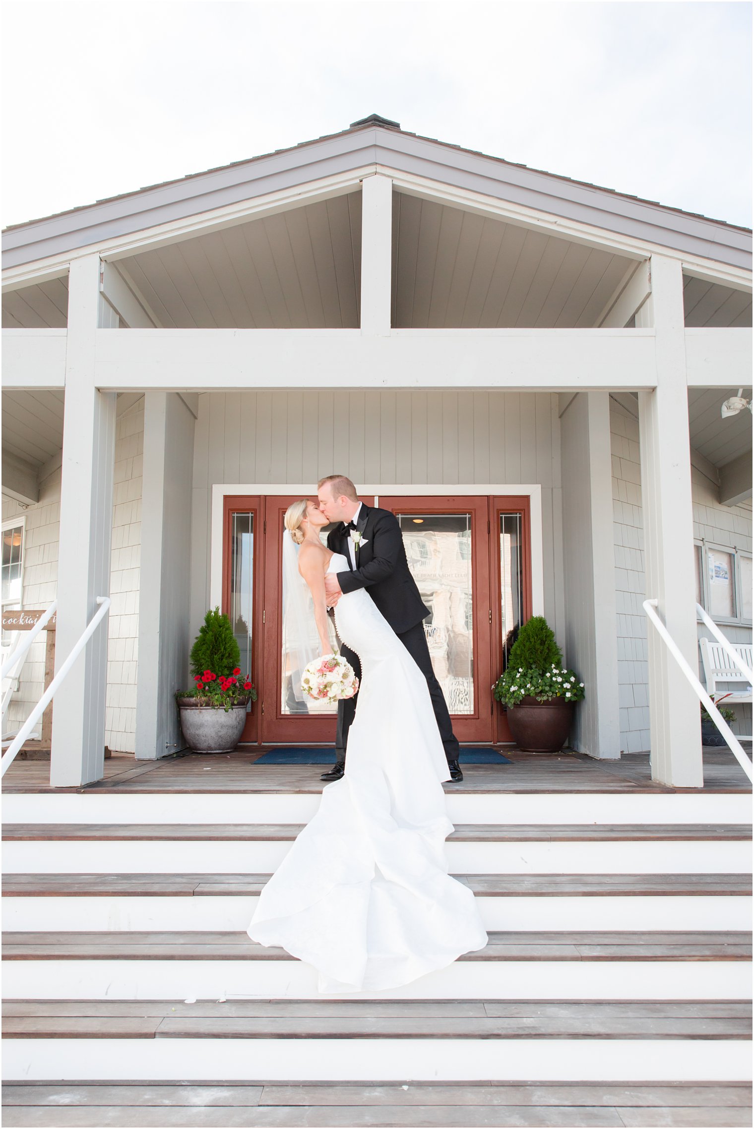 Wedding portraits at Brant Beach Yacht Club