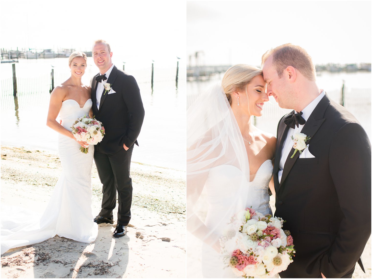 Wedding portraits at Brant Beach Yacht Club