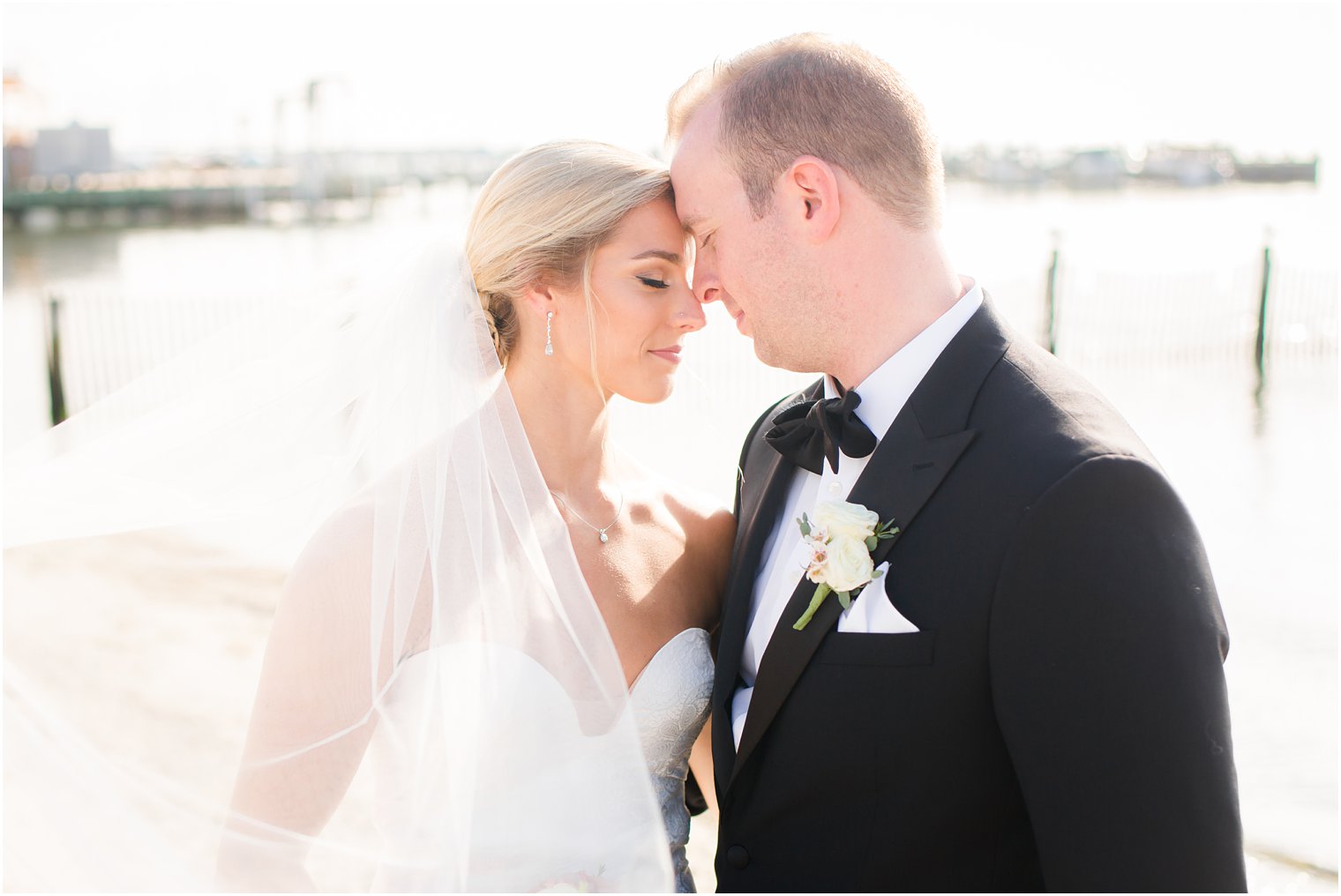 Wedding portraits at Brant Beach Yacht Club