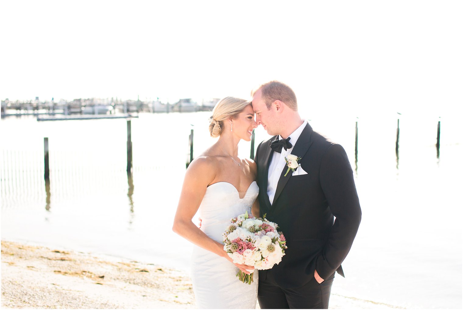 Wedding portraits at Brant Beach Yacht Club