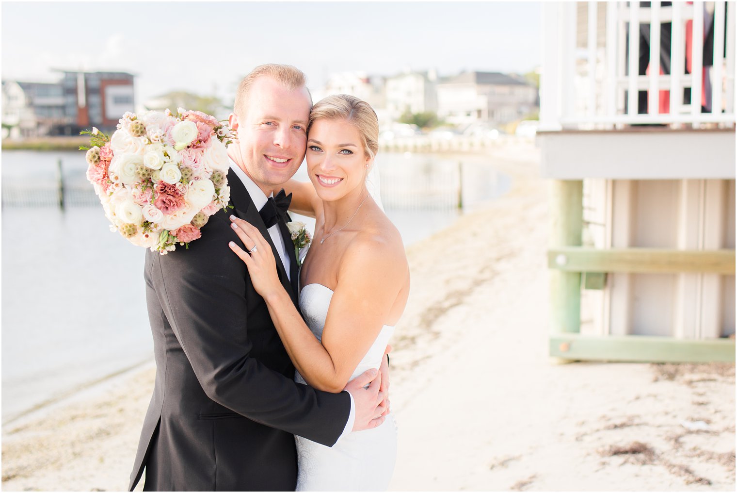 Wedding portraits at Brant Beach Yacht Club