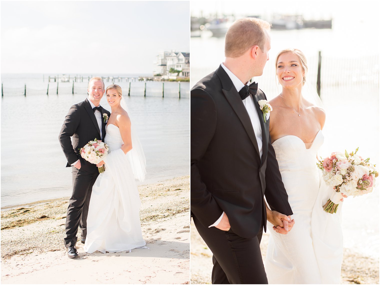 Wedding portraits at Brant Beach Yacht Club