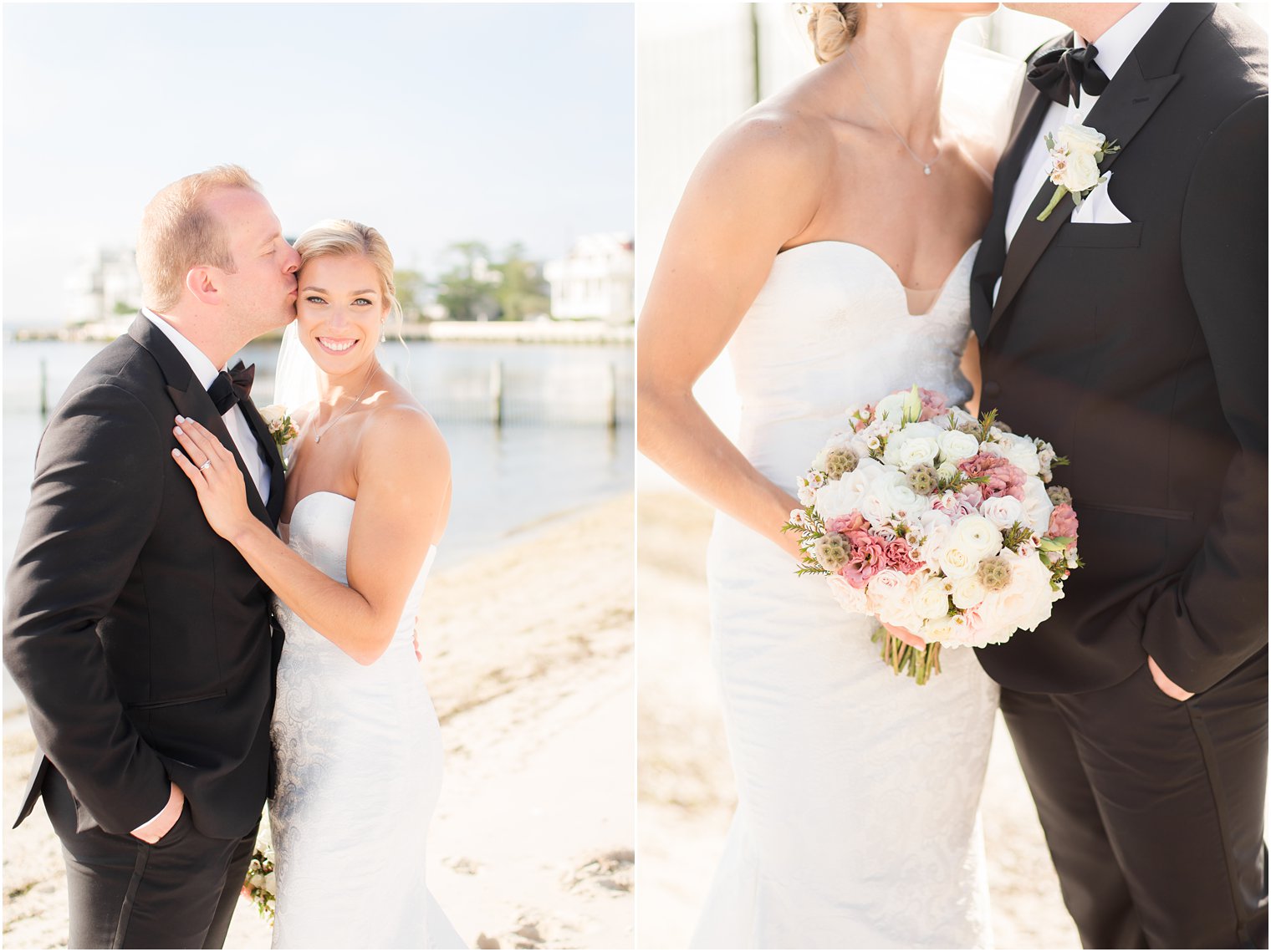 Wedding portraits at Brant Beach Yacht Club