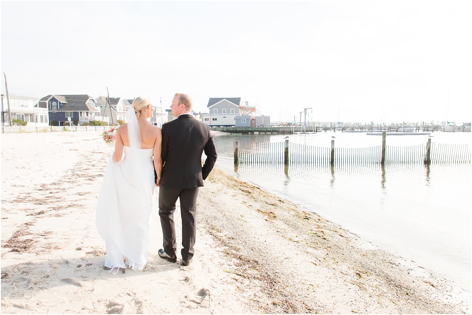 Wedding portraits at Brant Beach Yacht Club