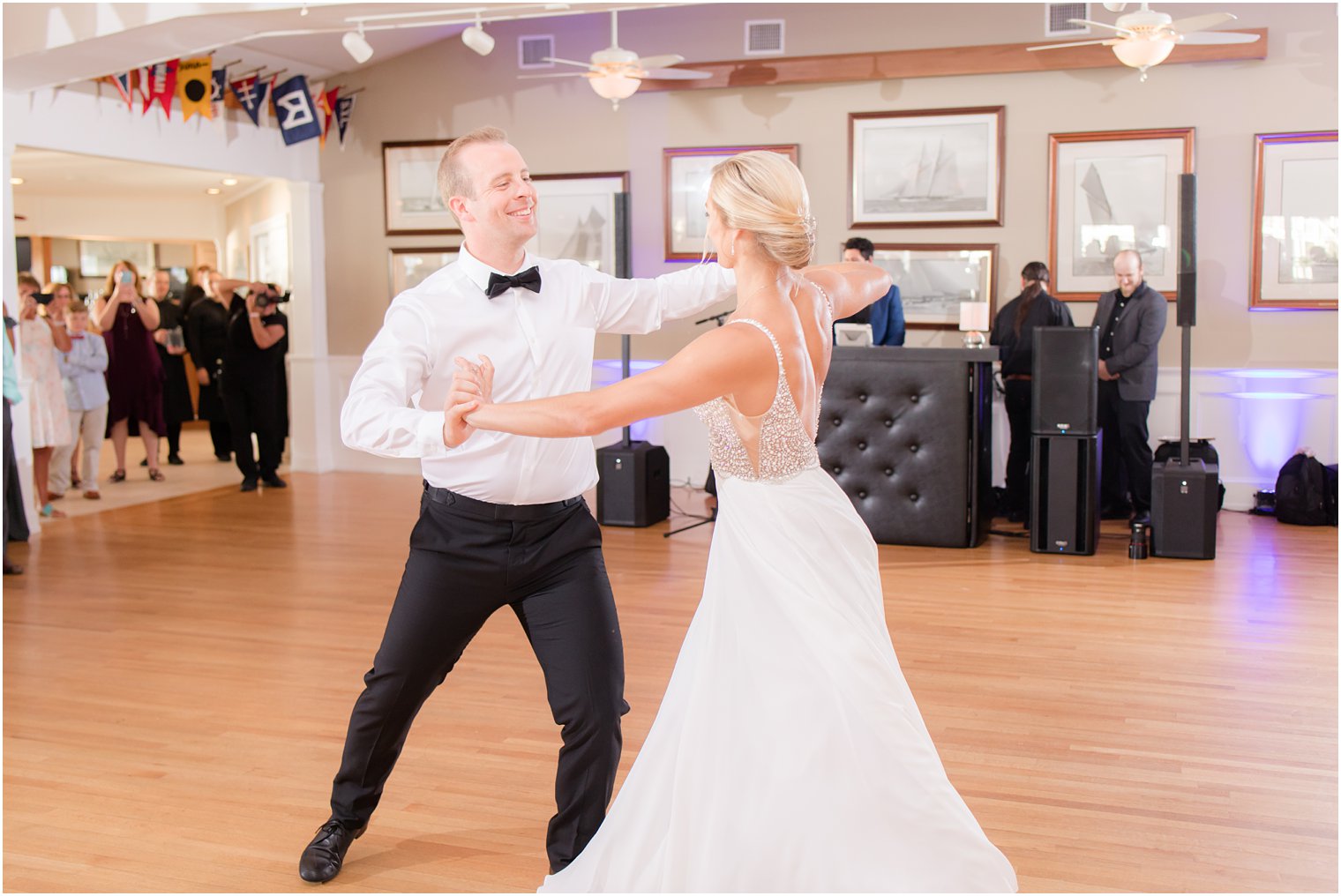 Wedding reception at Brant Beach Yacht Club