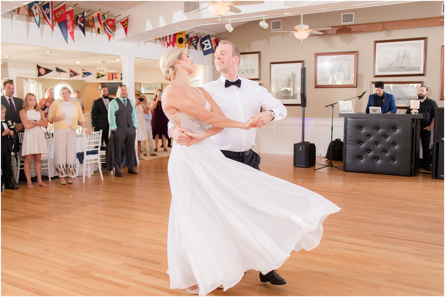 Wedding reception at Brant Beach Yacht Club