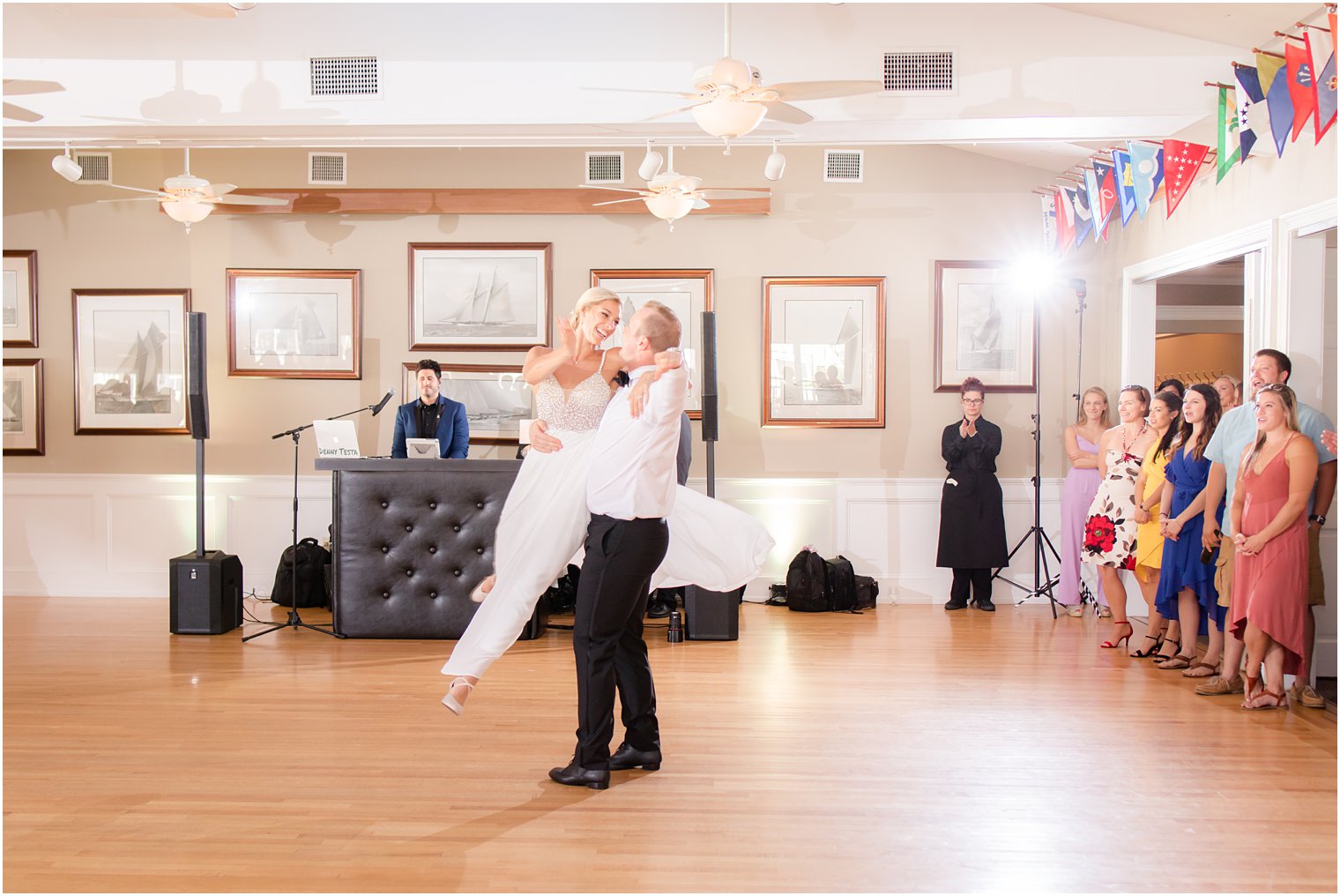 Wedding reception at Brant Beach Yacht Club