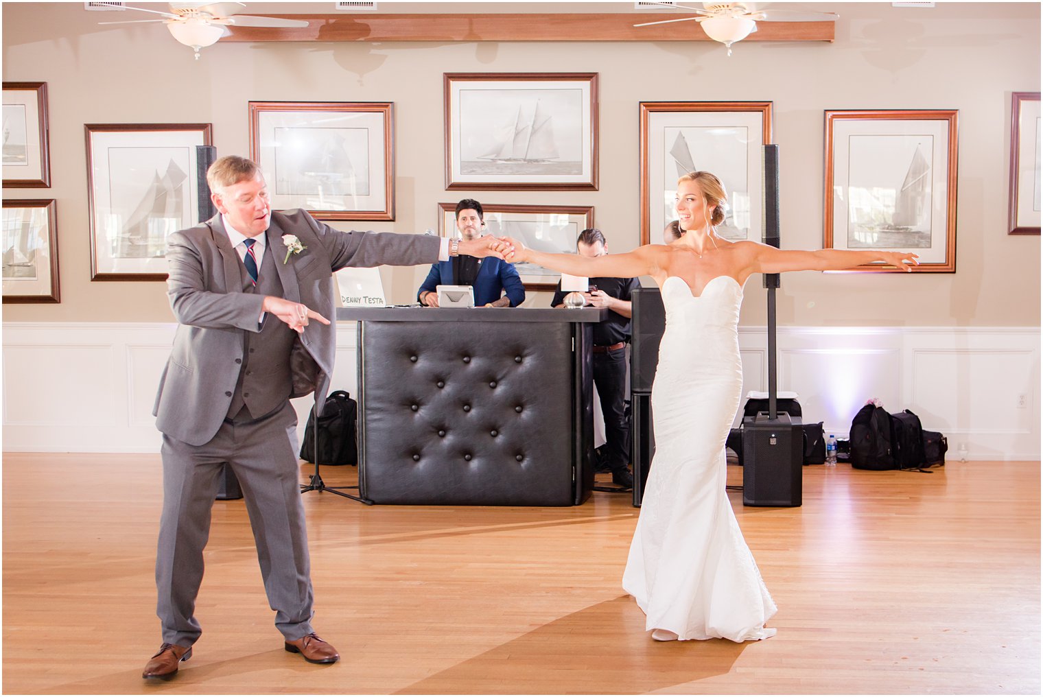 Wedding reception at Brant Beach Yacht Club