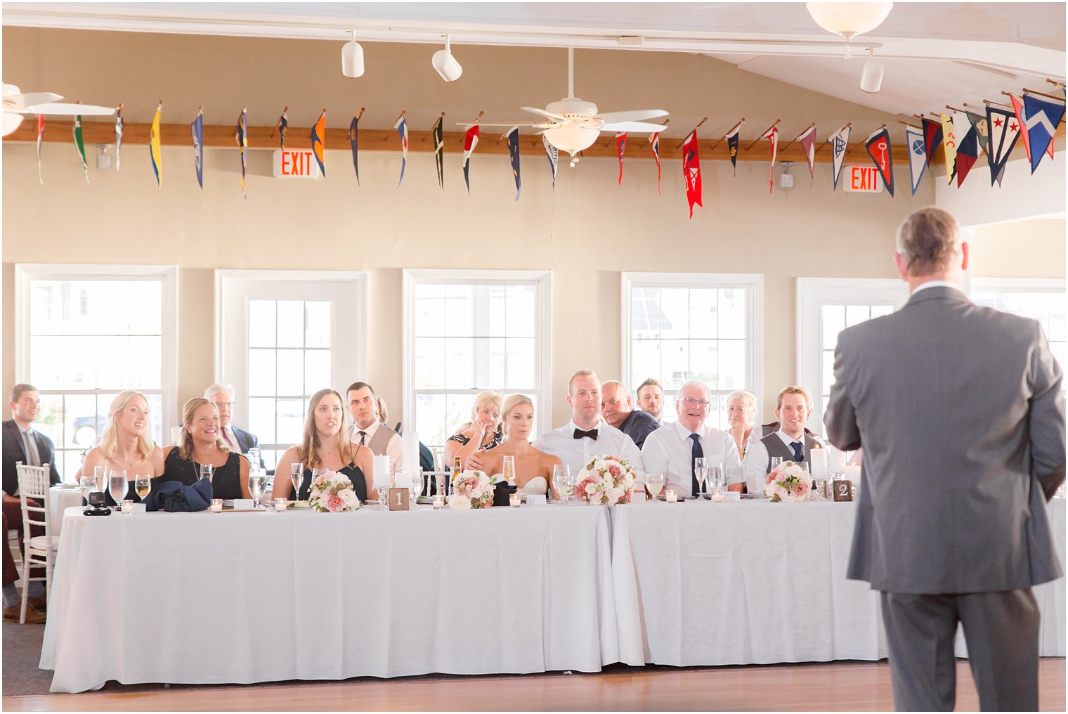 Wedding reception at Brant Beach Yacht Club