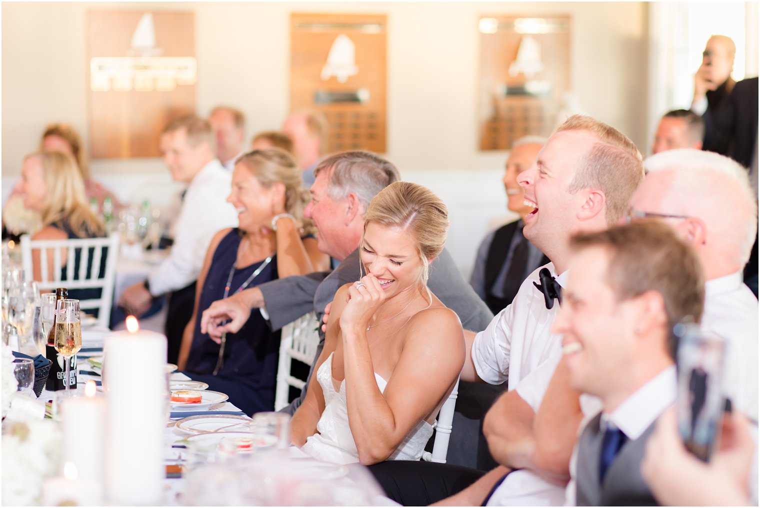 Wedding reception at Brant Beach Yacht Club