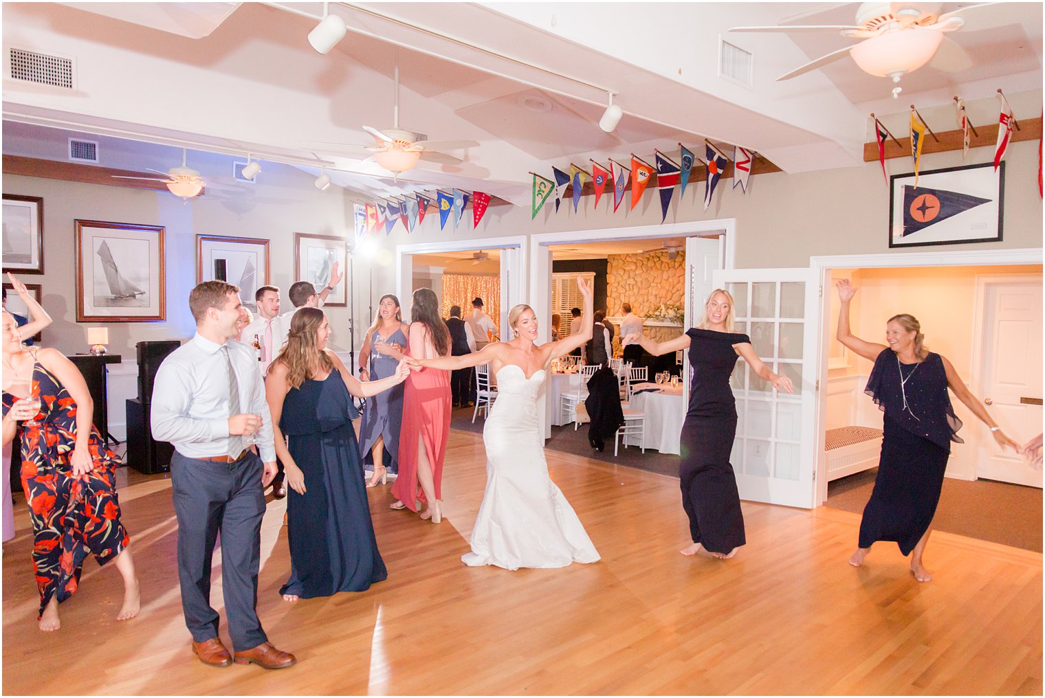 wedding reception at Brant Beach Yacht Club by LBI Wedding Photographers Idalia Photography