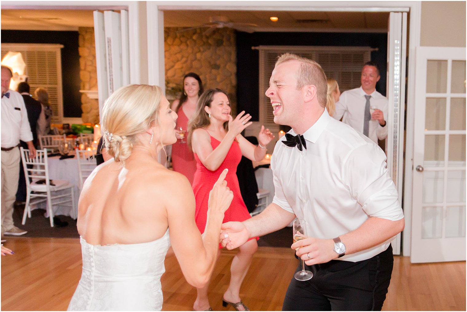 wedding reception at Brant Beach Yacht Club by LBI Wedding Photographers Idalia Photography