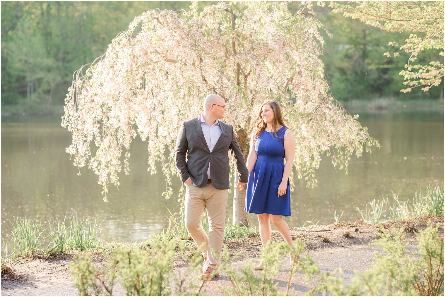 Morning engagement at Branch Brook Park