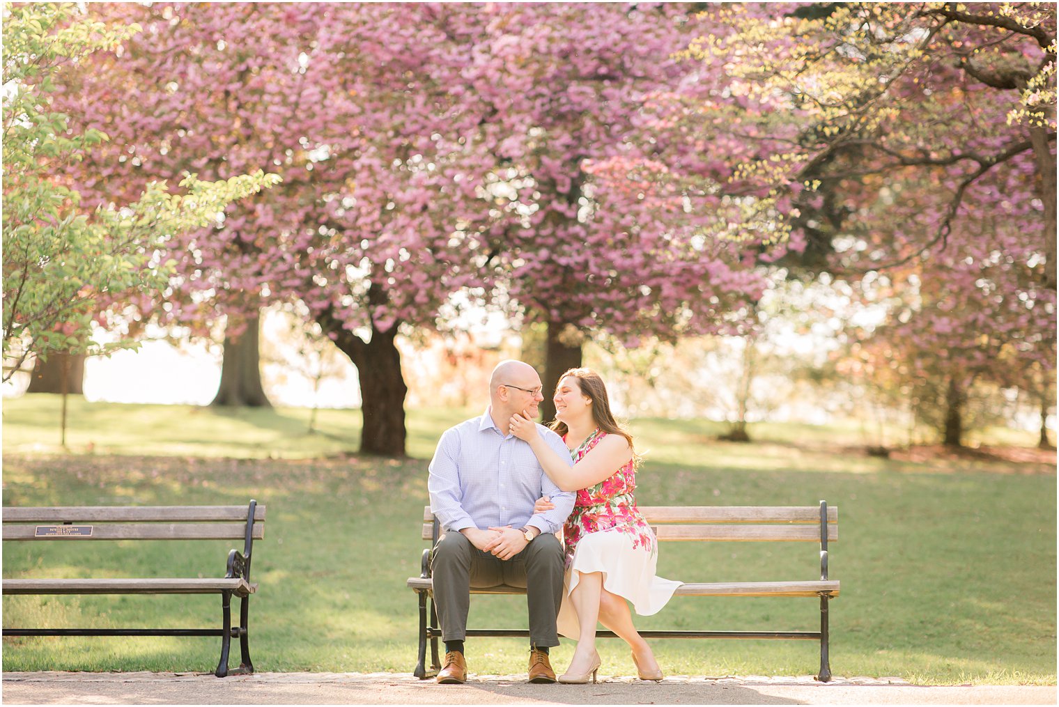 Spring Cherry Blossom Engagement