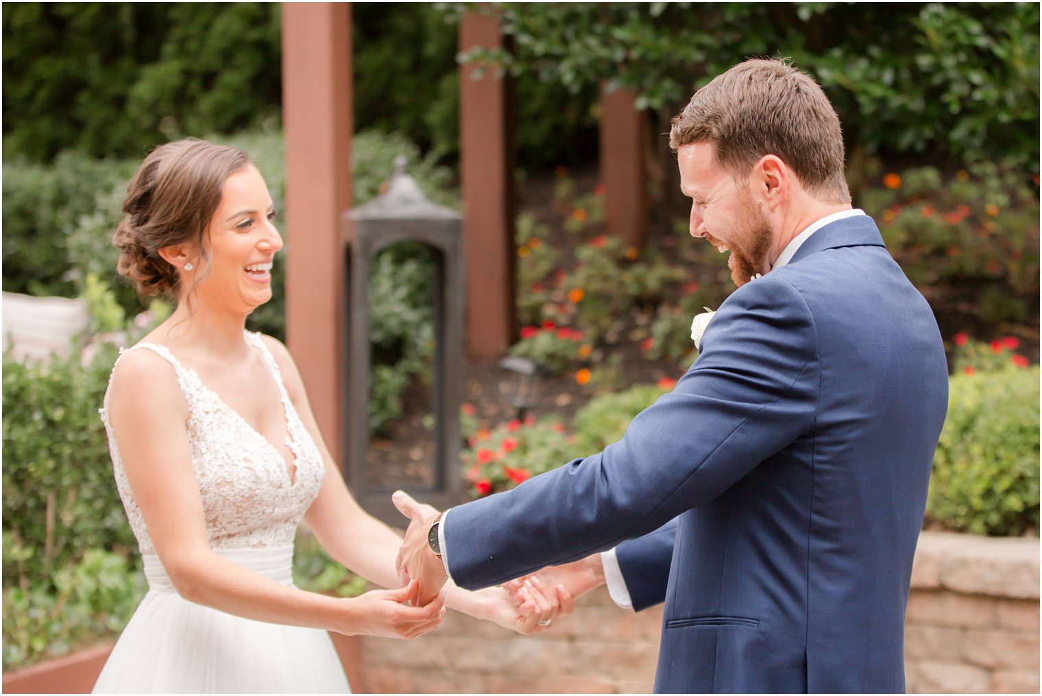 First look | Stone House at Stirling Ridge Wedding Photos by NJ Wedding Photographers Idalia Photography