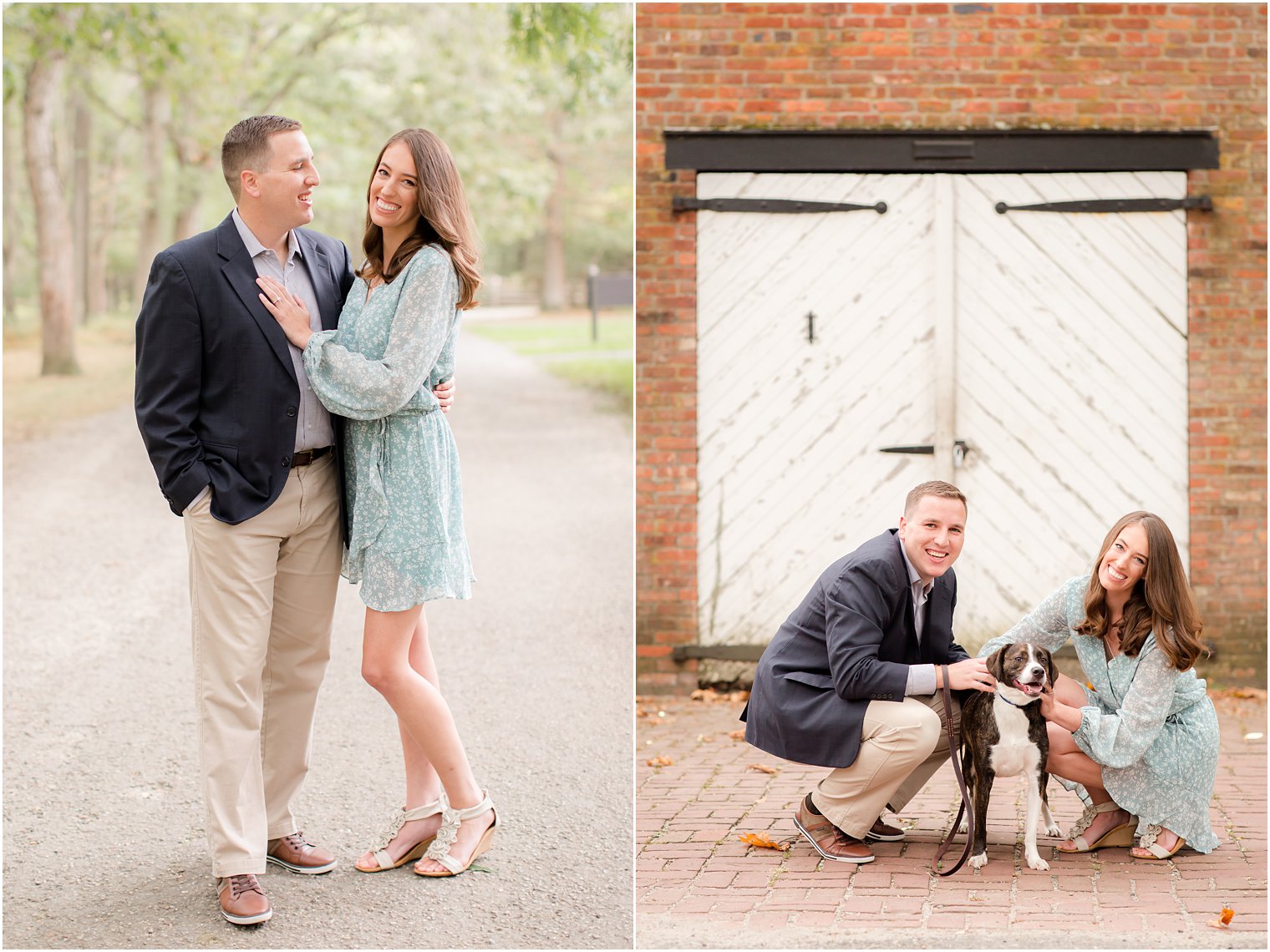 New Jersey engagement session with dog by Idalia Photography