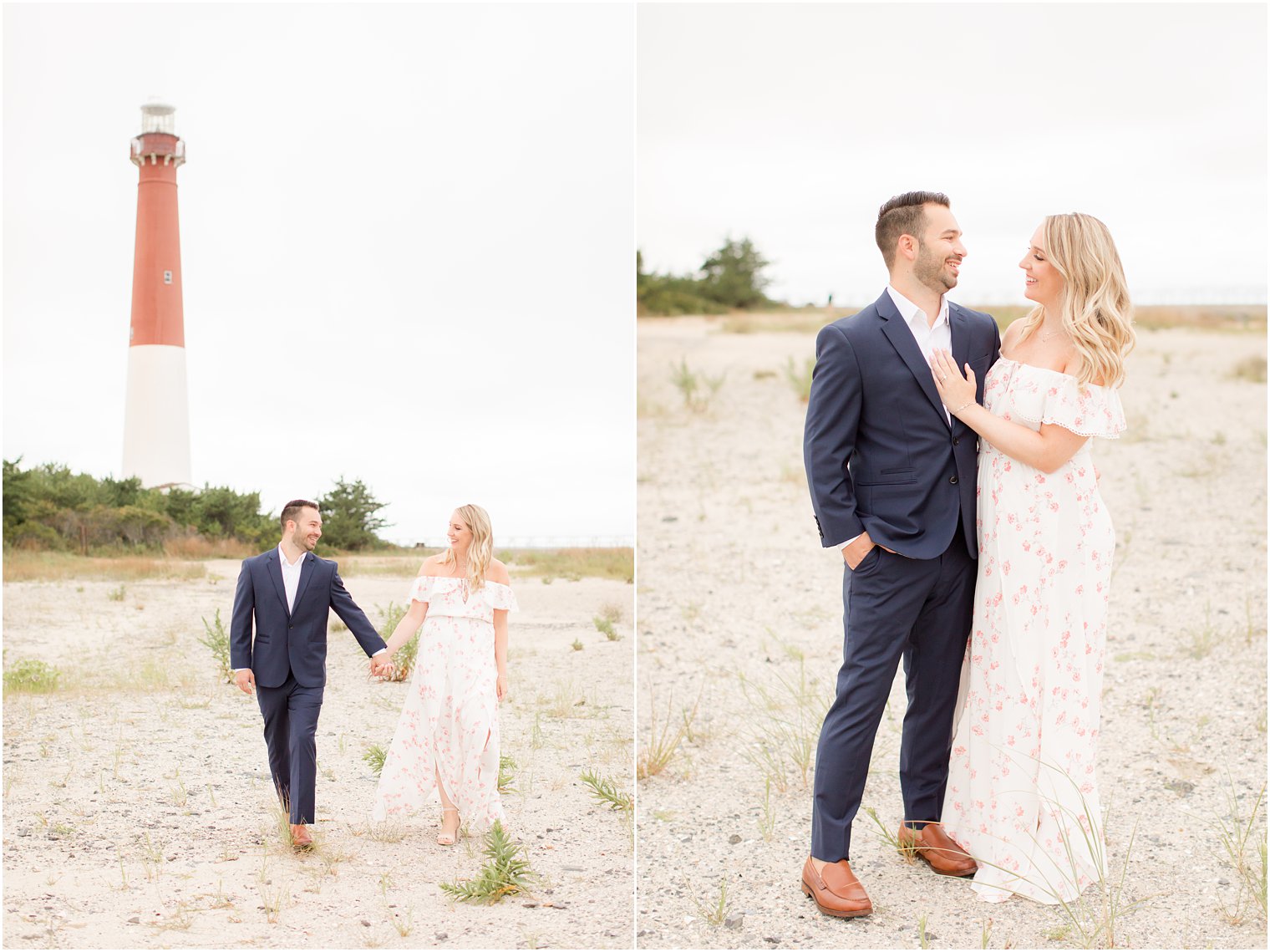 engagement session on Long Beach Island with Idalia Photography