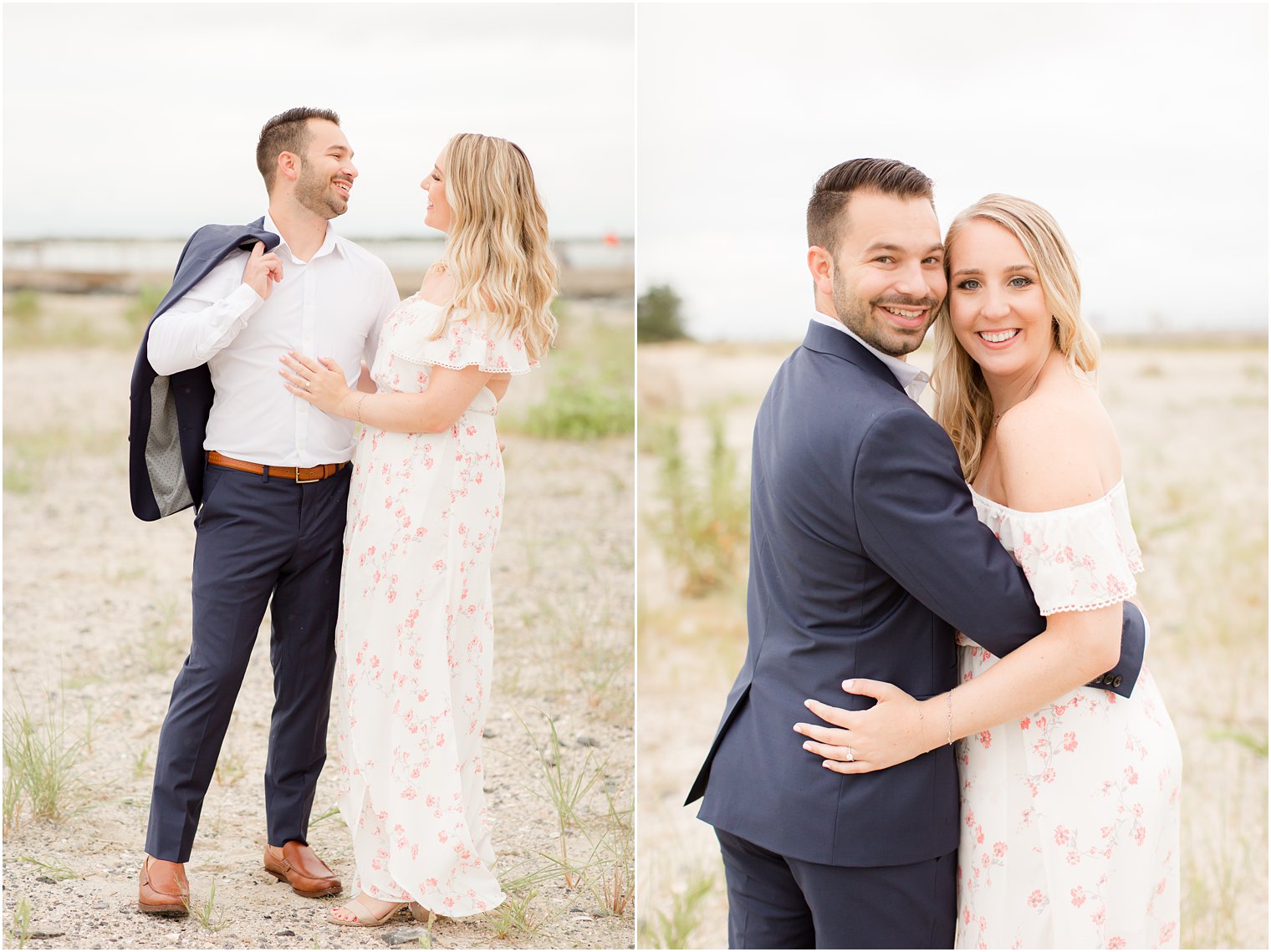 romantic beach engagement session by Idalia Photography